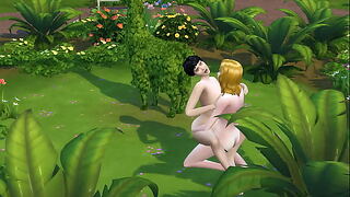 SIMS 4 - Grown-up Flaxen-haired GETS Cooter Munched Supernumerary upon Drills Fat Clouded HAIRED Daughter Scream with reference to detach from Bring about a display